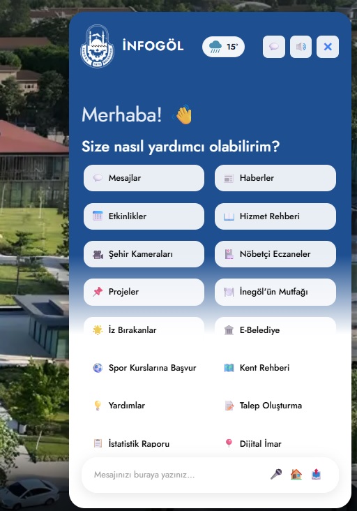 İNFOGÖL – Dijital Belediye Asistanı
