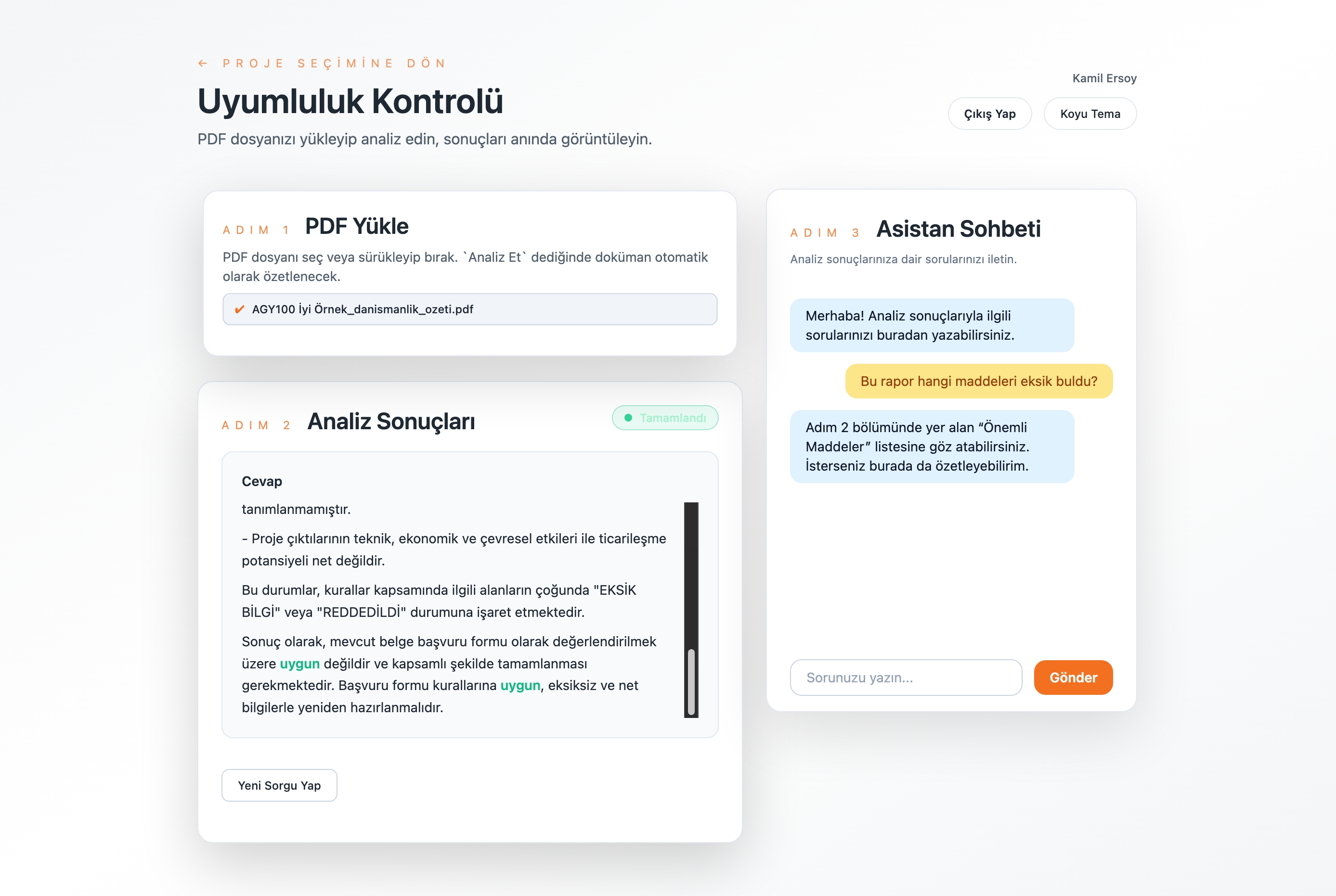 AI Tabanlı Ar-Ge Projesi Yazım ve Hibe Analizi